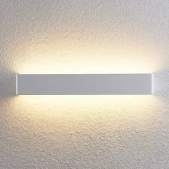 Arcchio LED-væglampe Karam, 53 cm, hvid, metal, op/ned