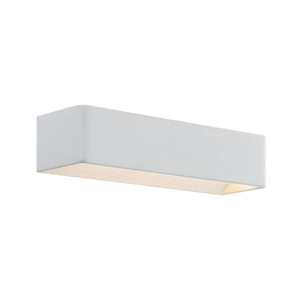 Arcchio LED-væglampe Karam, 37 cm, hvid, metal, op/ned