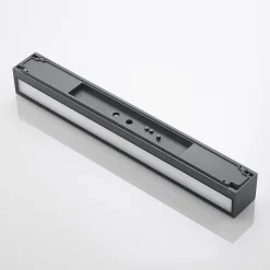 Arcchio LED-væglampe Lengo, 50 cm, 2 lyskilder, antracit, CCT