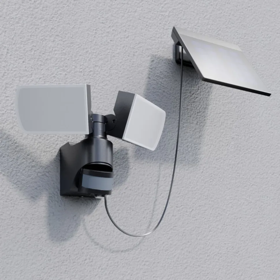 Arcchio Lissano LED-vægspot med solcelle og sensor