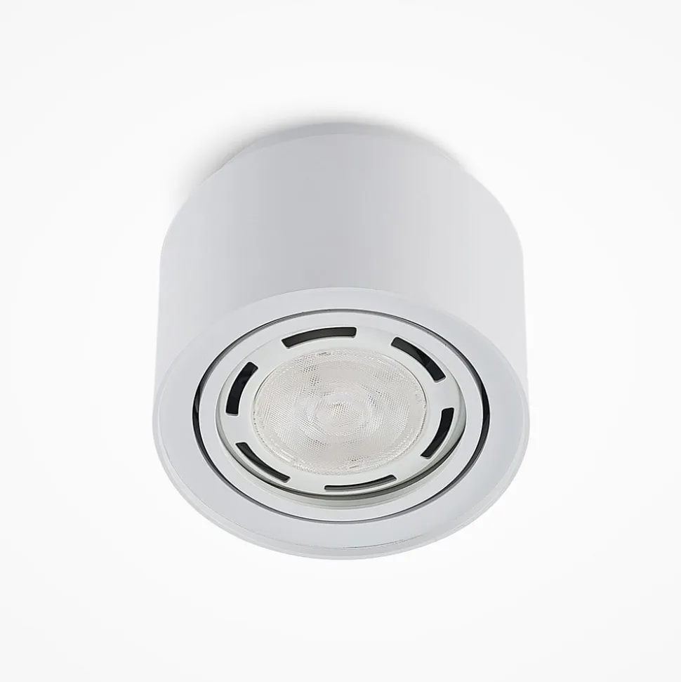 Arcchio loftlampe Walisa, Ø 15 cm, hvid, metal, GU10