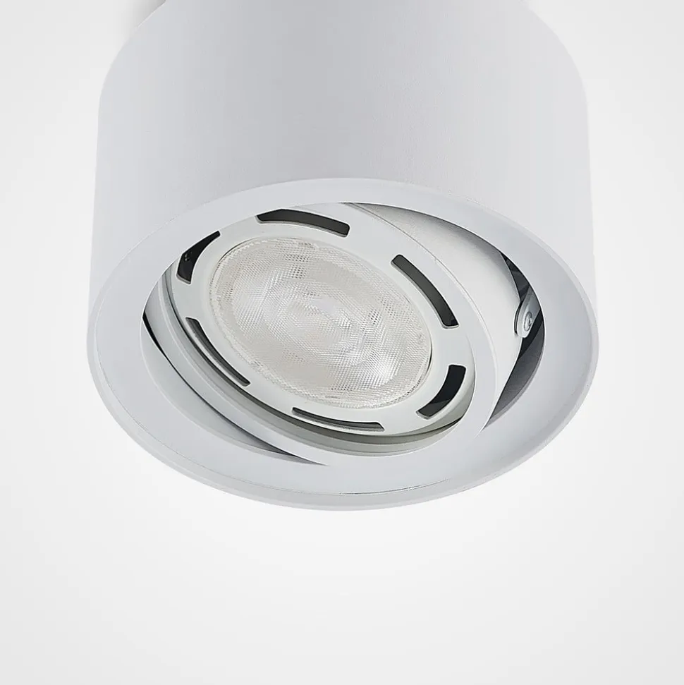 Arcchio loftlampe Walisa, Ø 15 cm, hvid, metal, GU10