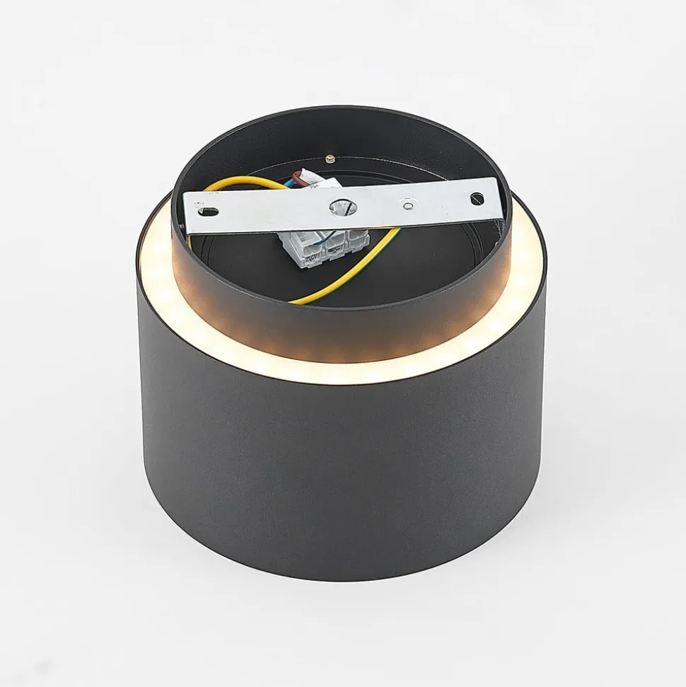 Arcchio loftlampe Walisa, Ø 15 cm, sort, metal, GU10