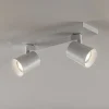 Arcchio loftspot Iavo, 30 cm, hvid, 2 lyskilder, metal