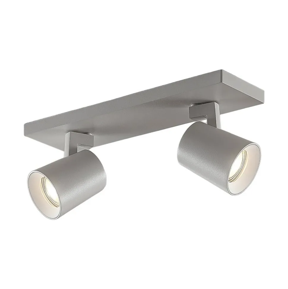 Arcchio loftspot Iavo, 30 cm, hvid, 2 lyskilder, metal