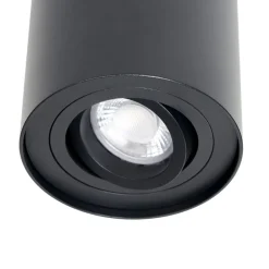 Arcchio loftspot Jolina, rund, antracit, 13 cm, metal