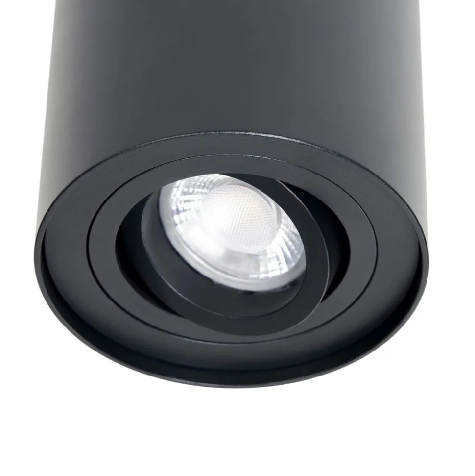 Arcchio loftspot Jolina, rund, antracit, 13 cm, metal