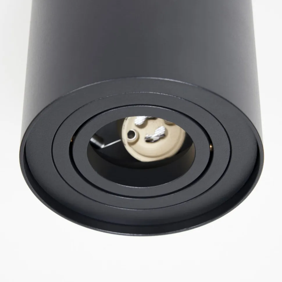 Arcchio loftspot Jolina, rund, antracit, 13 cm, metal