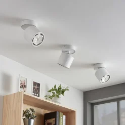 Arcchio loftspot Mabel, Ø12cm, hvid, justerbar, GU10