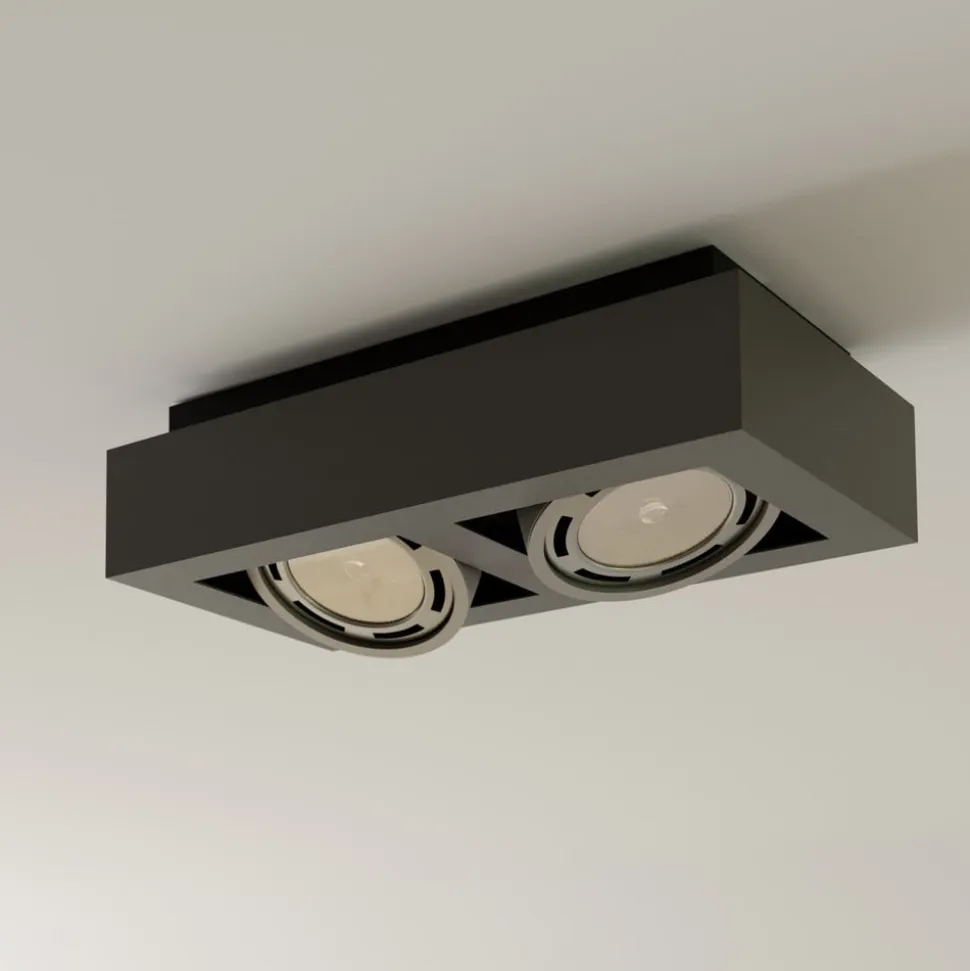 Arcchio loftspot Ronka, 34 cm, 2 lyskilder, grå, GU10