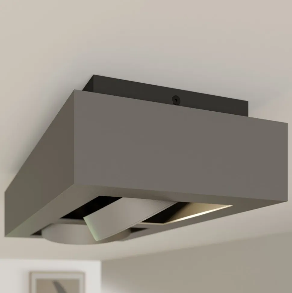 Arcchio loftspot Ronka, 34 cm, 2 lyskilder, grå, GU10