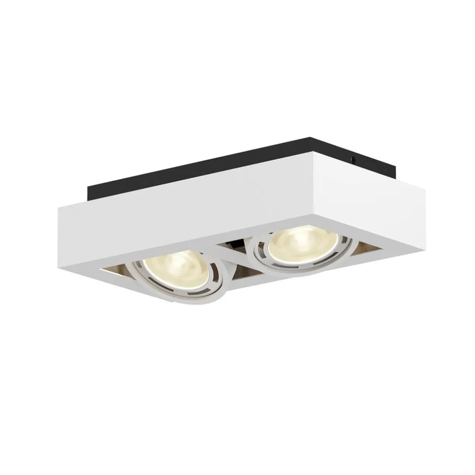Arcchio loftspot Ronka, 34 cm, 2 lyskilder, hvid, GU10