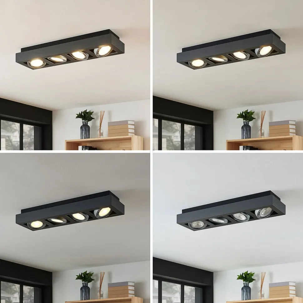 Arcchio loftspot Ronka, 65 cm, 4 lyskilder, grå, GU10