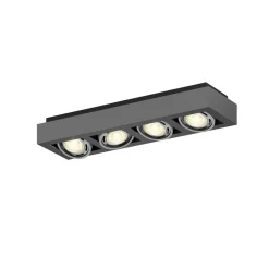 Arcchio loftspot Ronka, 65 cm, 4 lyskilder, grå, GU10