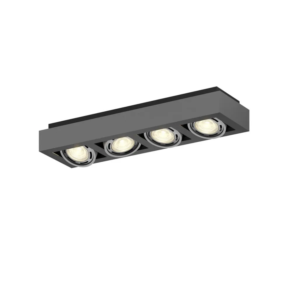 Arcchio loftspot Ronka, 65 cm, 4 lyskilder, grå, GU10