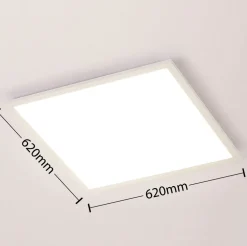 Arcchio Lysander LED-panel, CCT, 62 cm, hvid