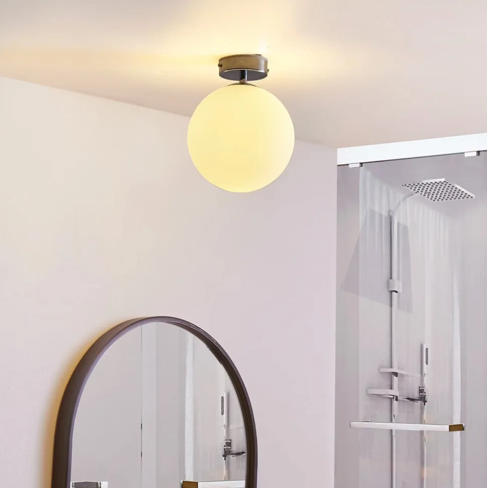 Arcchio Maviris LED-loftlampe til badeværelset, kugle, 18 cm
