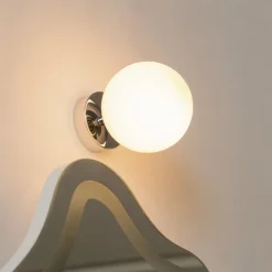 Arcchio Maviris LED-loftlampe til badeværelset, kugle, 12 cm