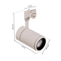 Arcchio Nanna LED skinnespot hvid 4000K 27W