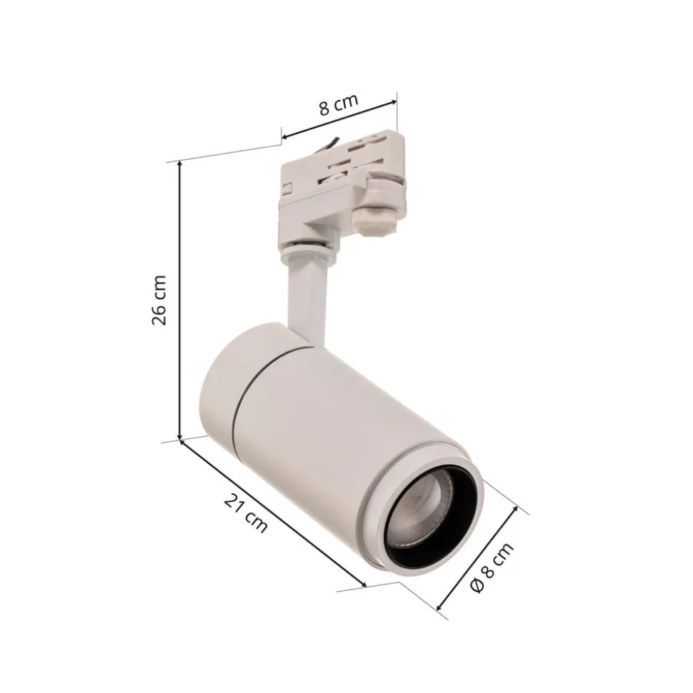 Arcchio Nanna LED-skinnespot, hvid, 3000K, 21W