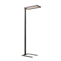 Arcchio Nelus LED-gulvlampe til kontor, sort sensor