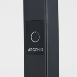 Arcchio Nelus LED-gulvlampe til kontor, sort sensor