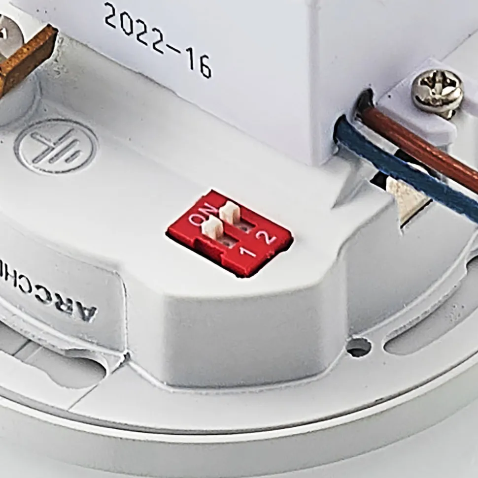 Arcchio Neru LED indbygningslampe, rund, hvid