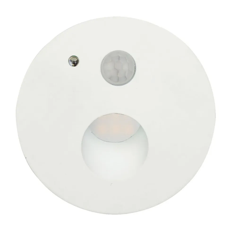 Arcchio Neru LED indbygningslampe, rund, hvid