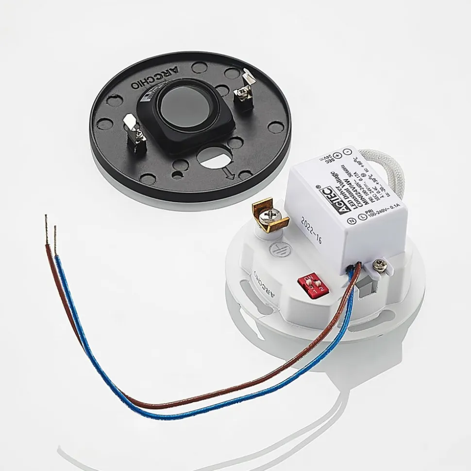 Arcchio Neru LED indbygningslampe sensor rund sort