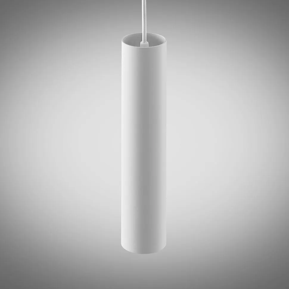 Arcchio pendellampe Ejona, højde 27 cm, hvid, aluminium