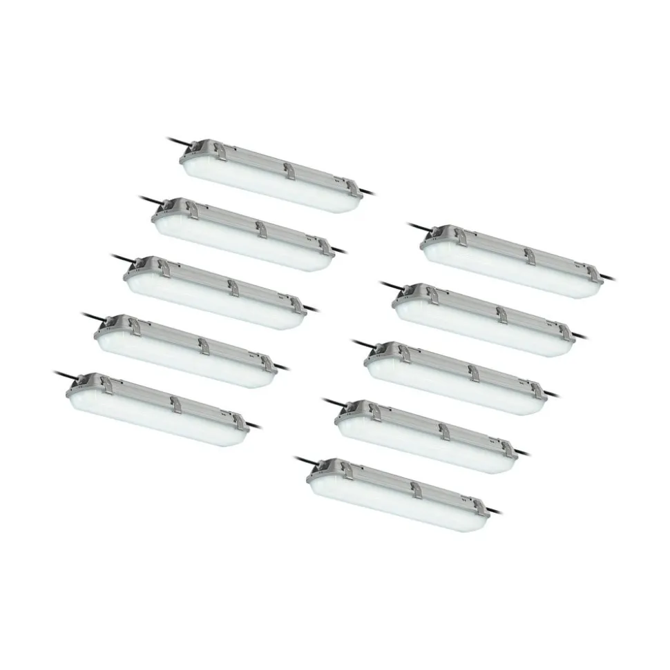Arcchio Rao LED-vådrumslampe, længde 61,8 cm, sæt med 10 stk
