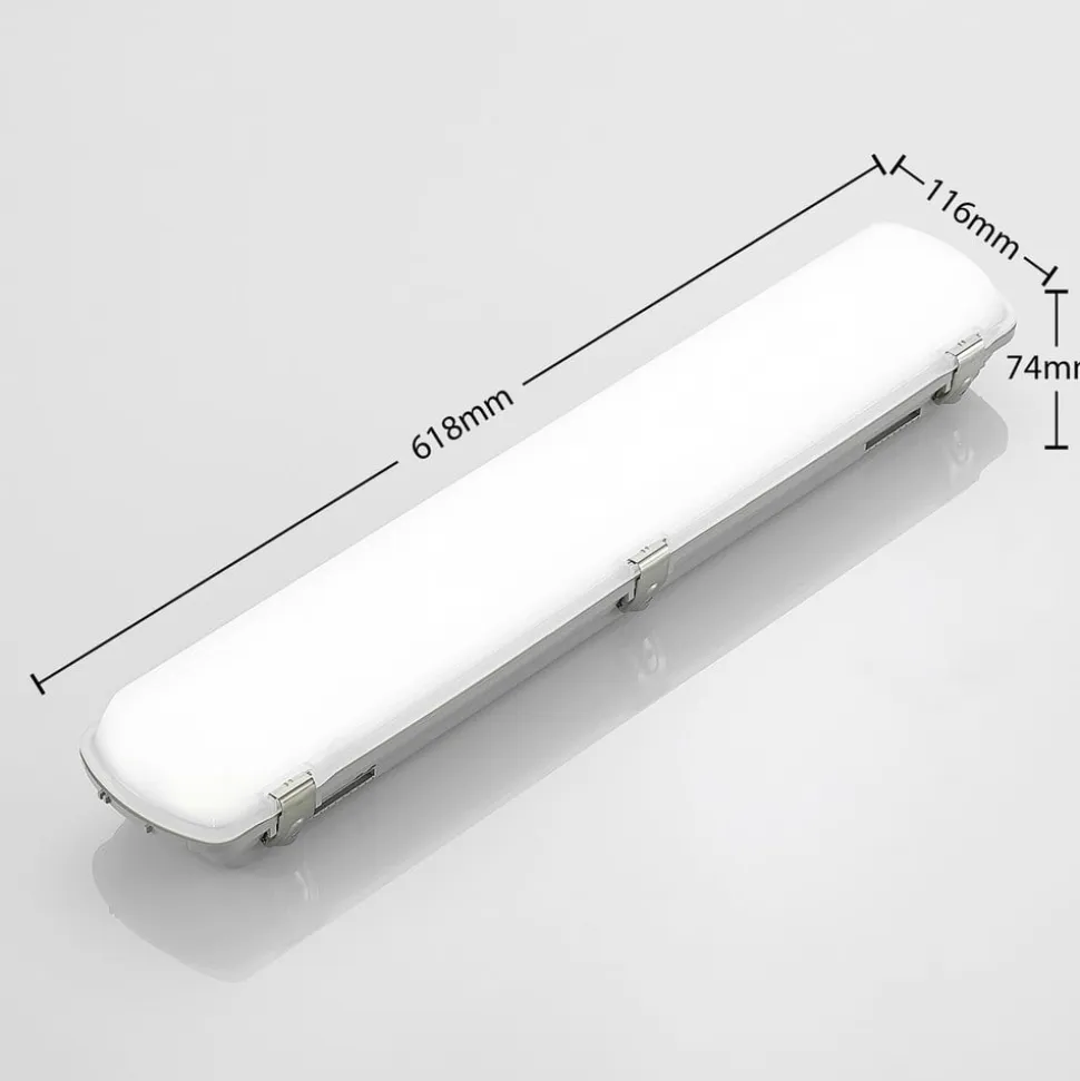Arcchio Rao LED-vådrumslampe, længde 61,8 cm, sæt med 5 stk