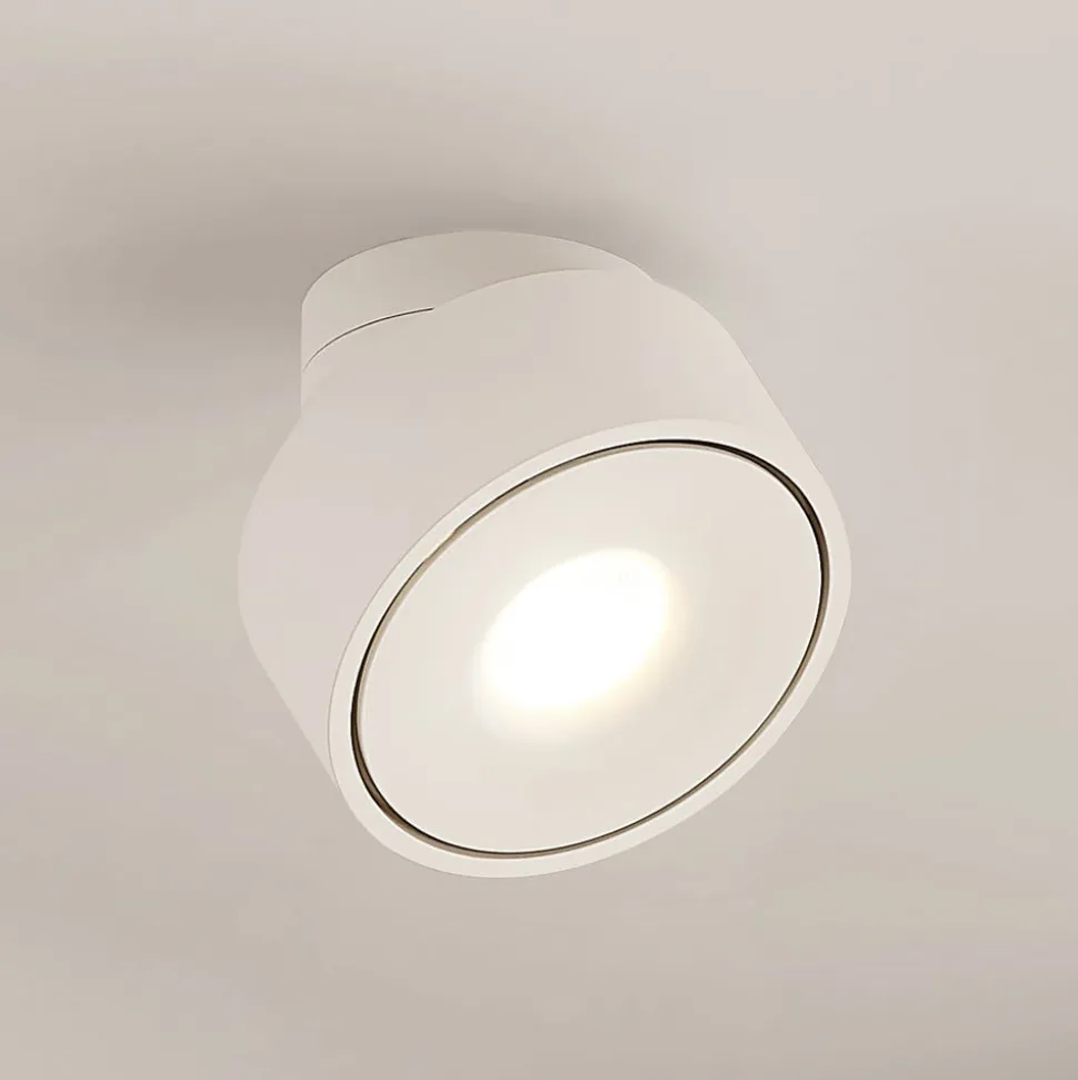 Arcchio Rotari LED-loftlampe, hvid, drejelig, metal