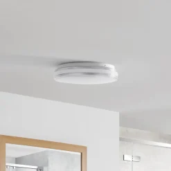 Arcchio Sinovu LED-loftlampe til badeværelset, krom, 34 cm