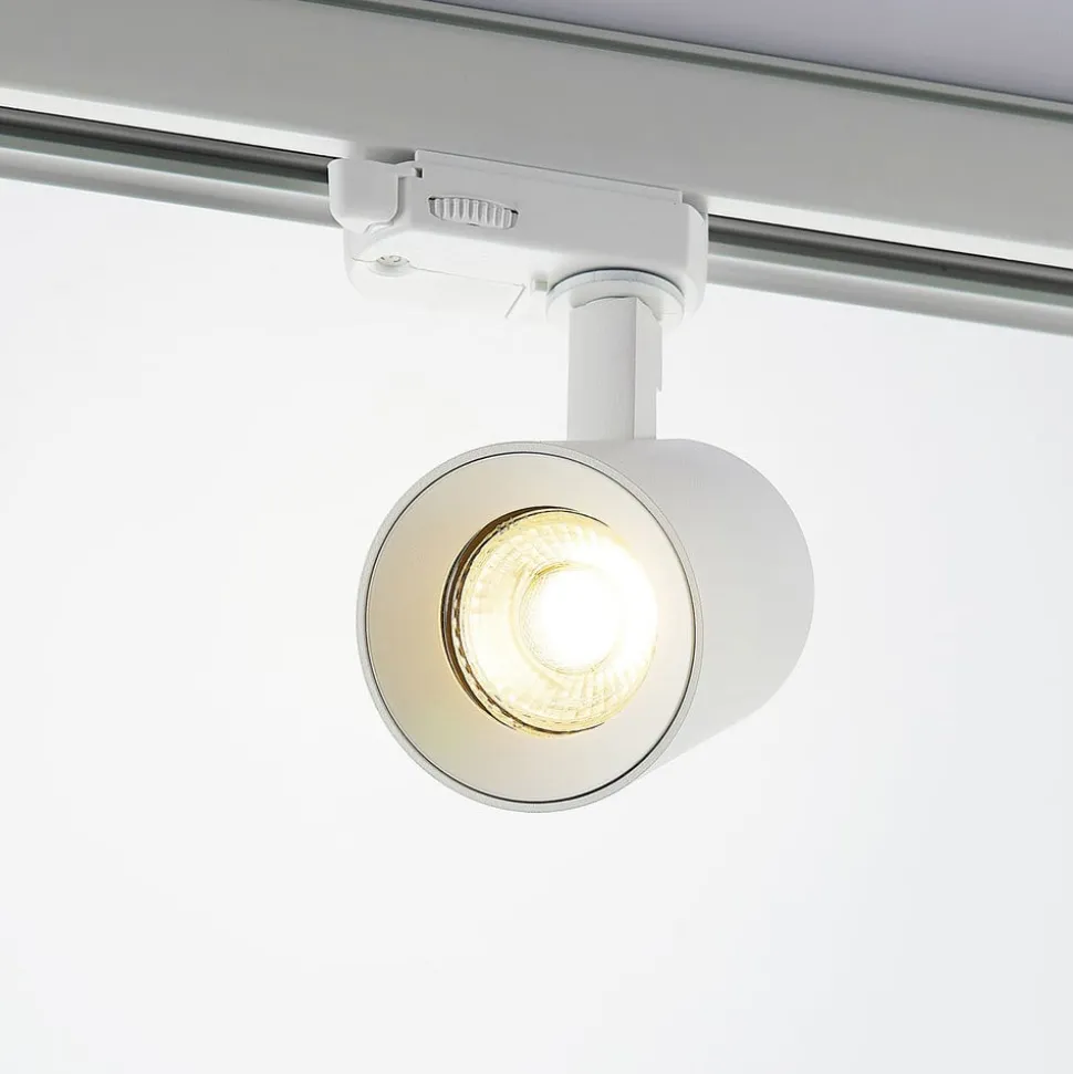 Arcchio skinnespot Iavo, hvid, 13 cm, 3-faset, GU10