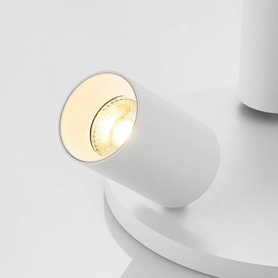 Arcchio spotlight Brinja, hvid, rund, Ø 6 cm, 3 lyskilder, GU10