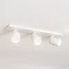 Arcchio spotlight Brinja, hvid, kantet, Ø 7 cm, 3 lyskilder, GU10
