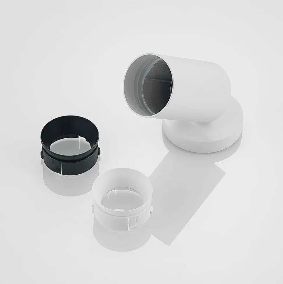 Arcchio spotlight Brinja, hvid, rund, 12 cm høj, Ø 6 cm