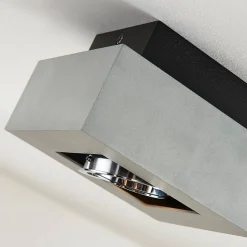 Arcchio spotlight Vince, 14 x 14 cm, sølv, metal, GU10