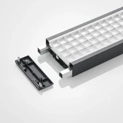 Arcchio Susi LED-kontorhængelampe, sort, 120 cm, 4000K, DALI