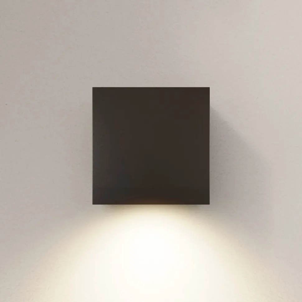 Arcchio udendørs LED-væglampe Tassnim, 12 cm, antracit, IP65