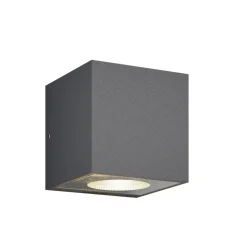 Arcchio udendørs LED-væglampe Tassnim, 12 cm, antracit, IP65