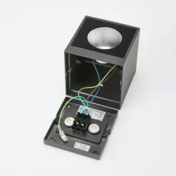 Arcchio udendørs LED-væglampe Tassnim, 12 cm, antracit, IP65