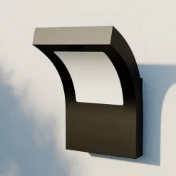 Arcchio udendørs LED-væglampe Advik, IP65, antracit, metal