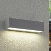 Arcchio udendørs LED-væglampe Lengo, 25 cm, 1 lyskilde, grå, CCT