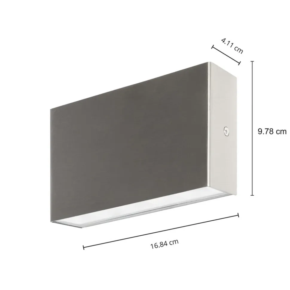 Arcchio udendørs LED-væglampe Karline, 1060 lm, stål, IP65