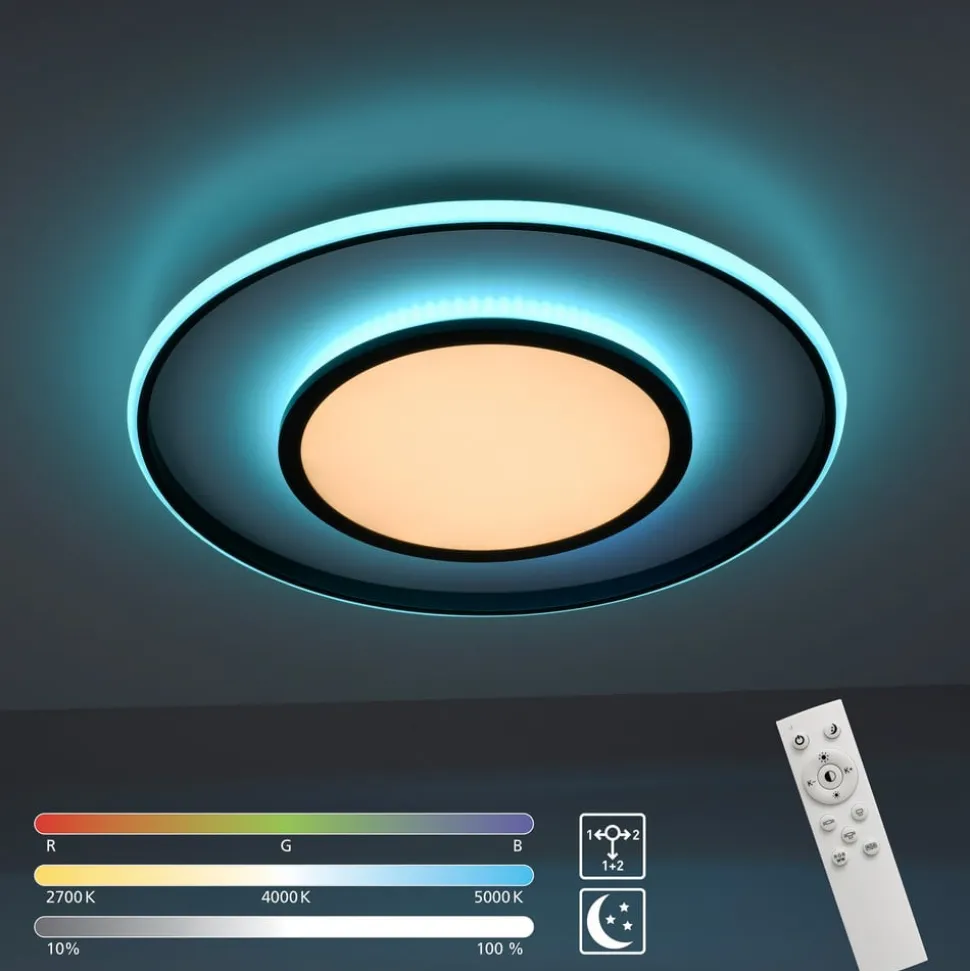 Arenda LED-loftlampe, Ø 60 cm, RGB/CCT, kan dæmpes