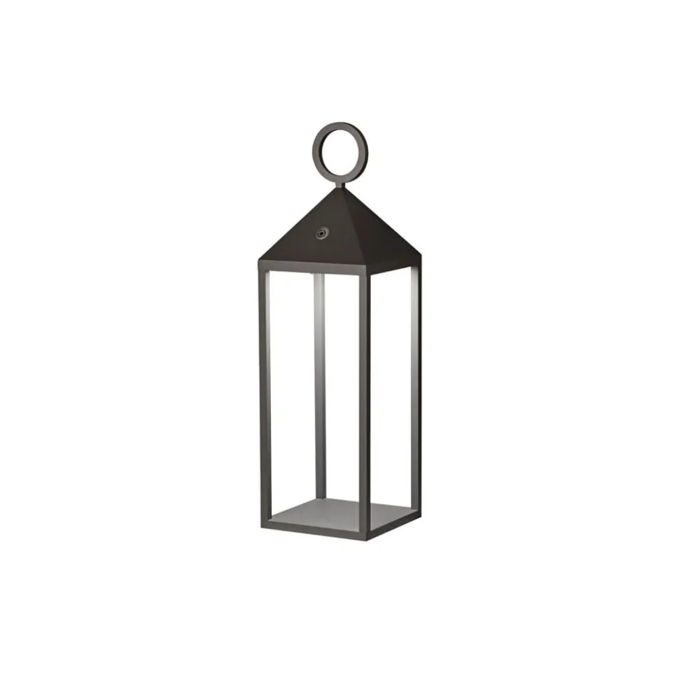 Argus LED-bordlampe, mørkegrå, aluminium/PMMA, højde 47 cm