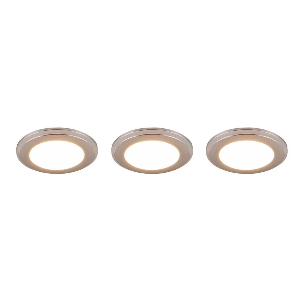 Argus LED-downlight RGBW fjernbet 3er krom