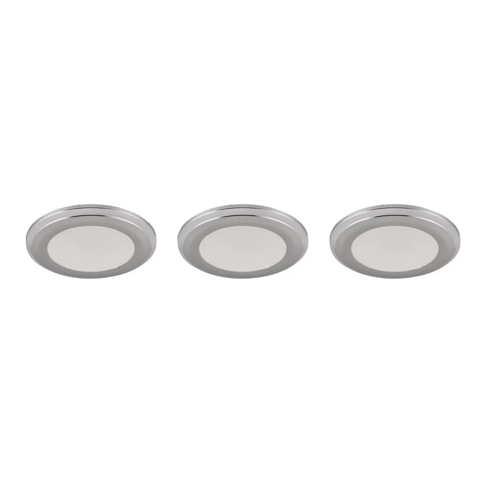 Argus LED-downlight RGBW fjernbet 3er krom